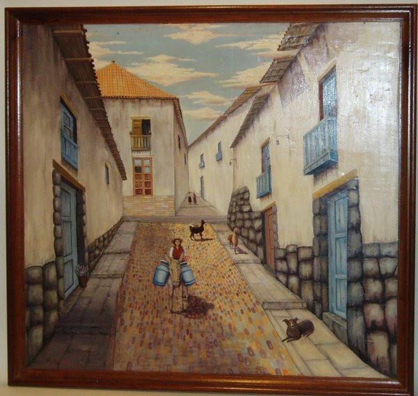 hand painted cusco street